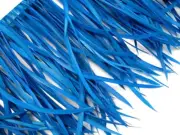 1 YARD - Turquoise Blue Goose Biots Stripped Wing Wholesale Feather Trim Supply
