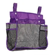 Mesh Beach Bag, Building Blocks Bath Supplies Storage Hanging Bag, Purple