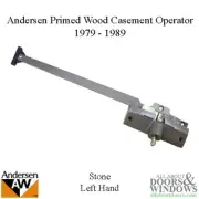 Andersen Casement Window Operator Left Primed Wood Casement Window 1979-1989