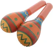 Totority 2pcs Inflatable Knocking Stick Inflatable Hammer Decoration Inflatable Hammer for Fake Hammer Balloon Hammer Birthday Hammer Large Inflatable Hammer Light Brown