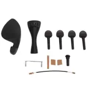 Violin Fiddle Accessories Kit Replacement Parts Metal Wooden For 4/4 Size