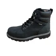 WOLVERINE W10691 Floorhand WP (Extra Wide) Steel Toe Black Leather Boots Sz 8