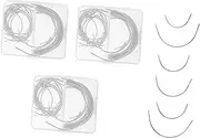 KALLORY 40 Pcs C-Type Needles Curved for Precision for Hand Sewing Repairing and Craft Work