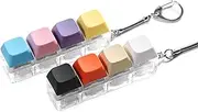 2 PCS Clicky Keyboard Fidget, Loud Fidget Keyboard for Relief Your Stress, Tiny Keyboard Fidget Keychain on Classroom and Office, Keyboard Clicky Fidget Toys for Relief Stress