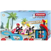 Carrera My First Battery Set Mario Kart Mario & Peach 2.4m Track Slot Car Set