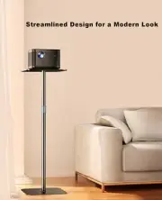 HIBORI Projector Stand Adjustable 41" to 63" with Tray Projector Shelf Stand