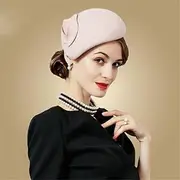 [Generic] Womens Wedding Hentai Party Formal Vintage Tweed Wool hat