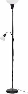 IKEA NOT Floor Uplight Dual Lamp Double Twin Lights Uplighter - Black