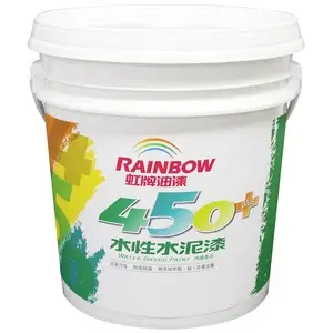 RAINBOW 虹牌 450 plus 水性水泥漆 平光型 玫瑰白 10L [綠建材環保標章產品]