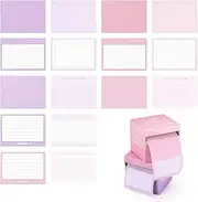 BAYTORY 512 Sheets Sticky Notes Roll Tape, 1.7 x 2.4 Inch Full Adhesive Pop-Out Sticky Notes with Pull Out Dispenser Boxes, Memo Pads Sticker Label for Noting Writing (Pink & Purple)