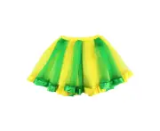 Green & Gold Polyester 3 Layer Tutu