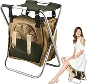 Foldable Garden Stool - Folding Garden Seat with Gardening Tool Bag,Garden Tool Organizer, Camping Stool, Garden Tools Carrier, Portable Chair Seat for Fishing Camping Beach Fulenyi