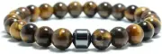 2X Triple Protection Smoking Cessation Bracelets 8MM Magnet anti Smoke Bracelet