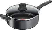 Tefal, Ultimate Induction Non-Stick Sautepan, 26cm + Lid, G2683372, Fixed Handle Aluminium, Non-Stick Coating, Thermo Signal Technology, Dishwasher Safe