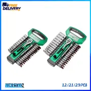 12-29PCS Set 1/4 3/8 1/2 Inch Ratchet Wrench Set Metric Socket Repair Tool Kit