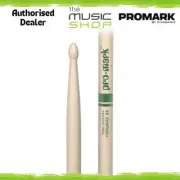 Pair of Promark Forward 5A Raw Hickory Wood Tip Drumsticks - TXR5AW Drum Sticks
