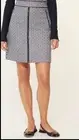 Tory Burch 8 NWT $250 A-line Zip Skirt Navy Gemini Chain Print Pockets NEW