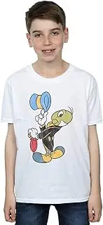 [Absolute Cult] Disney Boys Pinocchio Jiminy Cricket T-Shirt White 12-13 years