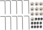 Anneome 3 Sets Locking Clasp Bicycle Accesories Secure Lapel Pin Backs Locking Biking Accessories Metal Pin Backs Pin Keeper Wrench Pin Backs for Lapel Pins Jewelry Special Badge
