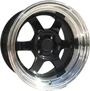 Deep TE37 15 Inch 15x8.0 4x100 ET 15 Car Alloy Wheel Rims Compatible for Honda Mazda