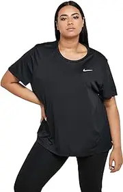 [Nike] Women's W Nk Dry Miler Top Ss Plus T-Shirt