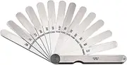 Starrett 467 Thickness Gage Set with Straight Leaves, 0.0015-0.2" Thickness, 4-1/2" Length, 13 Leaves