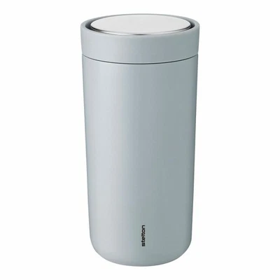 Stelton To Go Click Mug, Drinking Mug, Cup, Steel, Plastic, Cloud, 400 ml