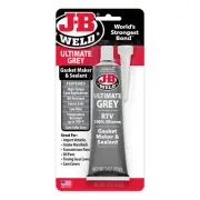 JB Weld 32327 Ultimate Grey RTV Silicone Gasket Maker & Sealant, 3 oz