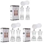 Traditional Acrylic Clear Peppers Grinder Manual Sea Salt and Black Peppers Mill