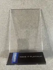 7 Bud Light Acrylic Sign Holder 4"x6" Plastic Table Top Menu Stand Double Sided