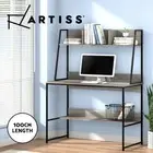Artiss Computer Desk Bookshelf Storage Home Office Study Table Grey 100CM