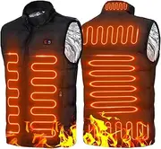 [DAXIAOYU] Men Women Heated Vest,Lightweight Windproof Heated Jackets,USB Rechargeable Charging,Winter Warming Heated Coat