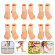 6 Pairs Toe Finger Cover Feet Toys Puppets for Kids Child Toddler