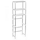 Laundry Room Storage Rack 3 Tier Over Toilet Shelf Organizer For Bath Towels