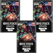 3 x One Piece Card Game - OP-06 Wings of The Captain Booster with 12 Cards per Pack - English