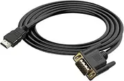 HD to VGA Cable - Display Port to VGA Adapter Cable | Anti-Interference Peripherals for Projector TV Computer Laptop Desktop