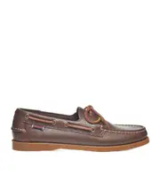 Sebago Portland Martellato Lace-Up Loafers 11,8.5 Brown