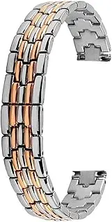 [HMCAUCVEJ] Stainless steel watchband metal Strap student watch chain small fine wristband fashion Fit For mini Rose gold bracelet 6mm 8mm 10mm 12mm