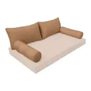 |SLIPCOVER ONLY| S2 Outdoor Bolster Backrest Pillow Covers Same Piped Crib AD104