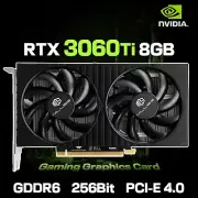 RTX 3060Ti 8GB GeForce Gaming Graphics Card GPU Performance Cooling Fans