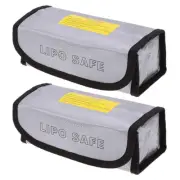 2x Fireproof LiPo Bag Explosion-Proof Safety Safe Charging Container