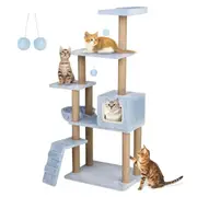 Advwin Cat Tree Tower Scratching Post Trees Scratcher Condo House 150cm