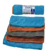 3PCS Microfibre Cloths 41cm X 30cm X-Tra Kleen Ideal Cleaning Detailing