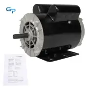 Electric Motor 3 HP 3450 RPM Compressor Duty 56 Frame 1 Phase 115-230Volts 5/8"