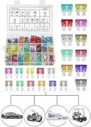 ZHIGOU 300 Pieces Automotive Fuse Kit with Extractor - Standard Mini Size, Re...