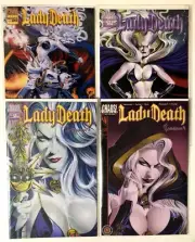 LADY DEATH: TRIBULATION (2000) #1-4 COMPLETE SET LOT FULL RUN CHAOS! PURGATORI