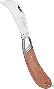 Linsen Outdoor Pruning & Grafting Knife, Stainless Steel Garden Budding Tool, Folding Pocket Multi-Cutting Knife for Weeding & Bushes