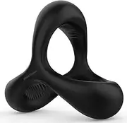 Double Cock Penis Ring Delay Erection Enhancer Male Couples Balls Silicone Training Delay Ring Clock Ring Mens Triangle Sex Toy