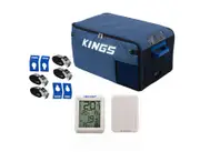 Kings 20 ESCAPE Fridge/Freezer Cover Insulated+ Wireless Fridge Thermometer + Fridge Tie-Down Kit (4-Pack)