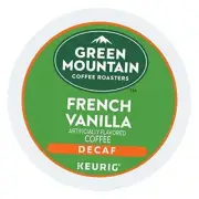 Green Mountain DECAF Flavored Coffee 1 Box of 24 K-Cups French Vanilla